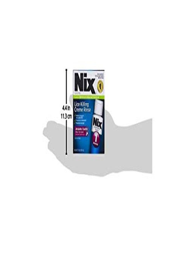 Nix Lice Treatment Killing Creme Rinse & Removal Comb, 2 Fl Oz, Head Lice Treatment Kit to Remove and Prevents Lice & Eggs - Image 5